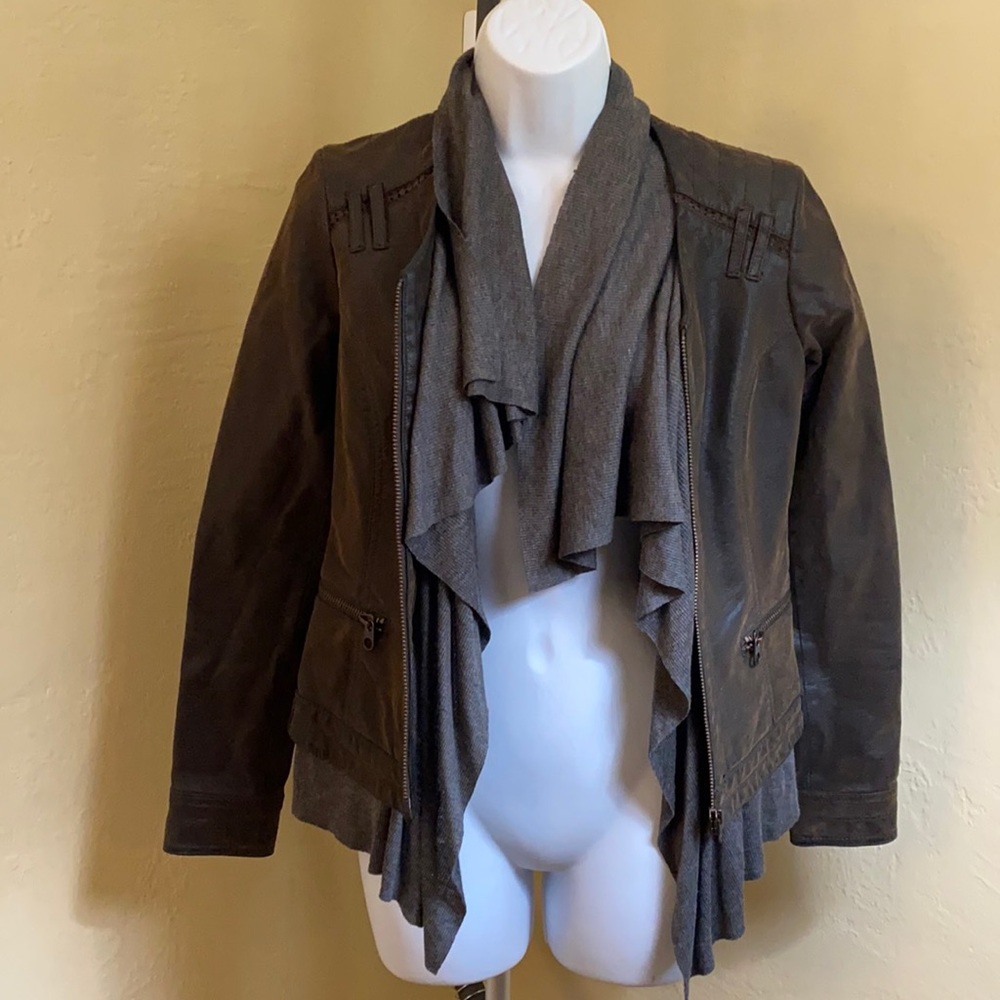 Hey Hei faux leather jacket